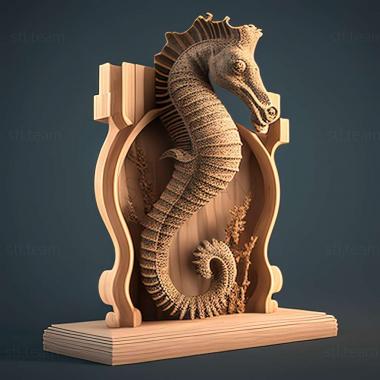 3D model SEAHORSE ON THE STAND (STL)